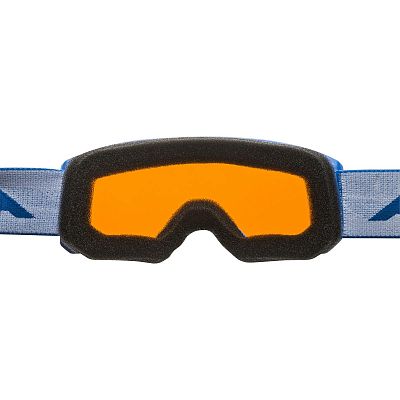 Превью Детские горнолыжная маска Маска горнолыжная ALPINA Scarabeo Jr Lightblue Matt/Orange (A7258181)